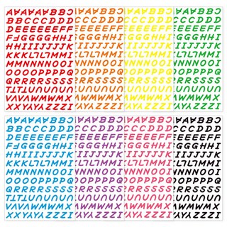 RIHOON 字母貼紙 8入, 混色, 1組