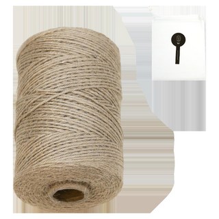 Gambuji 2mm麻繩 300m 附收納袋, 棕色, 1捲