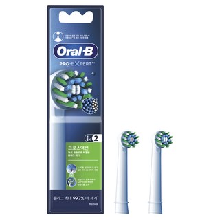 Oral-B 歐樂B Pro Expert Cross Action電動牙刷替換刷頭 白色, EB50RX, 2入