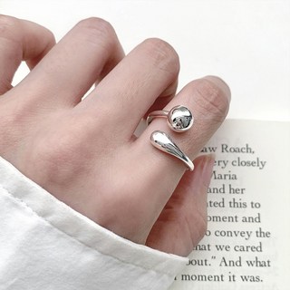 젤루나 여성용 물방울 볼 레이어드 오픈 반지 B-205