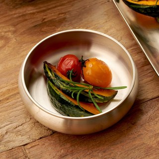 Obooja Yugi 韓國製造 多功能蓋 10cm + 玉饌器1號碗 9x3cm 套組, 1套, 金色