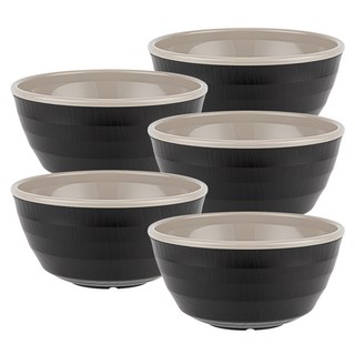 EASY&FREE 單人份功能性烏龍麵拉麵碗, 灰色, 5個