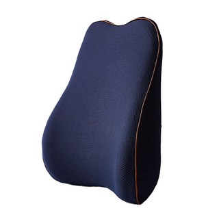 西格傢飾 貼合曲線減壓記憶棉腰背靠墊, 藍色