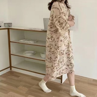 Elsso 女款短袖長版連身睡衣