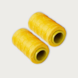 初學者適用編織蠟線 1mm*220m, 黃色, 2個