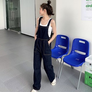 LUNA GIRL Jerry丹寧吊帶褲