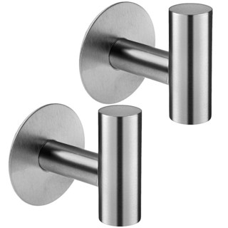 comet 高級款 黏貼式 多用途 壁掛勾, 銀, 2個