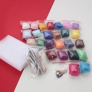 初學者羊毛氈DIY組, 1套, 混色