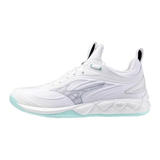 Mizuno 美津濃 WAVE LUMINOUS 3 女款排球鞋 白色/綠色, 23cm