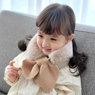 Woojooi 孩童造型絨毛圍巾