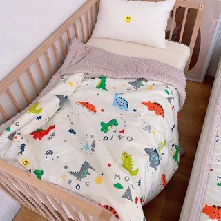 bebehome 柔軟親膚顆粒安撫毯 加厚款, 恐龍家族