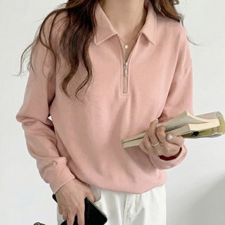 Paradiso I Can Simple 都會休閒風半拉鍊翻領大學T