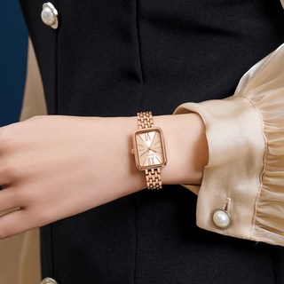 JULIUS 聚利時 女性柔軟方形腕錶 JA-1350 + 錶盒 + 錶帶工具組