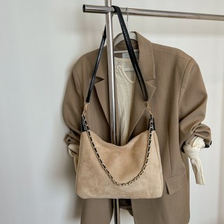 Allode 鏈條仿麂皮包