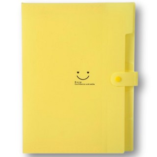 Aster 5層風琴文件整理夾, 1個, 黃色