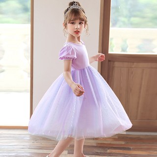 Noble Angel 女童長版芭蕾舞紗裙短袖洋裝 No 4122