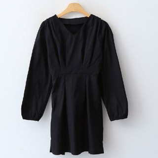 엔비룩 블론디 셔링 원피스