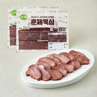다향 참나무로 훈연하여 담백한 훈제목심, 250g, 2개