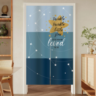 BonBon naturel 加厚穿桿式長門簾, 擁抱星空