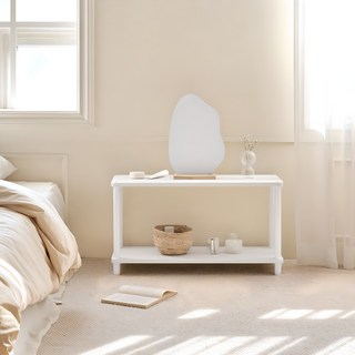 Room&Home 韓國製 每日圓角方形層架 白色 800 x 300 x 430 mm 2層