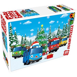 Haksanpub 鶴山文化社 Tayo小巴士聖誕節大塊拼圖 HS100-211, 100件, 混合顏色