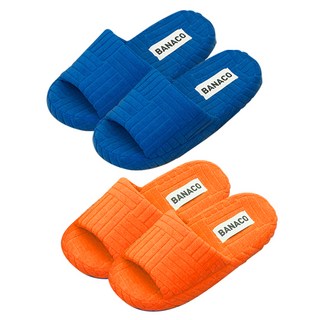 바나코 비비드 테리 룸 슬리퍼, Orange + Blue, 1개