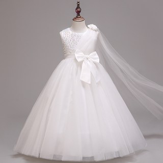 Bebemonstory 女童斜肩長洋裝