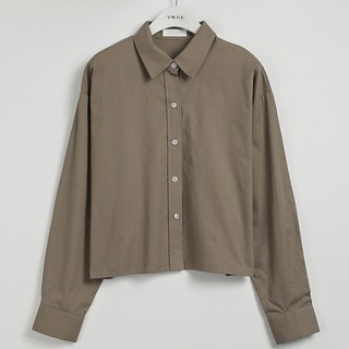 TWEE 女性鏈條棉質短版襯衫 tnb0096