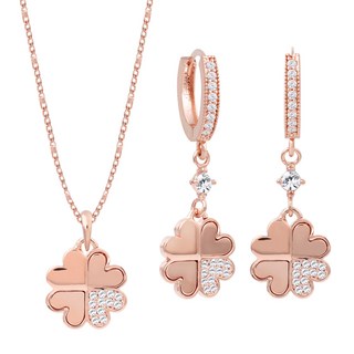 勞爾斯頓 女性日常配戴飾品耳環 + 項鍊套組