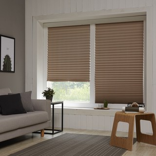 Nuguna 黏貼式遮光窗簾 咖啡色 1入, 90*240cm