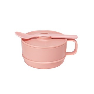 Nineware 素色湯碗蓋組, 復古粉紅色, 1套