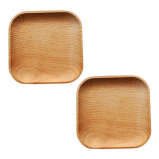 Han-ttam Workshop 迷你簡約木質方形託盤, 2個