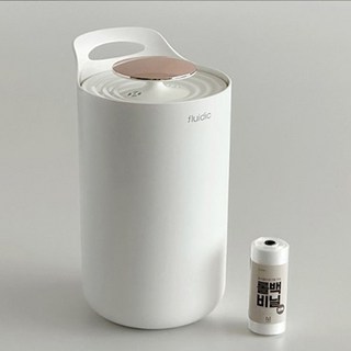 Fluidic MGMC 真空廚餘桶 3L + 垃圾袋捲 30入 白色 1組