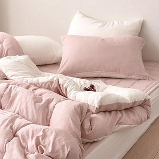 shez Home 韓國製Shake Milk水洗棉被, 粉色