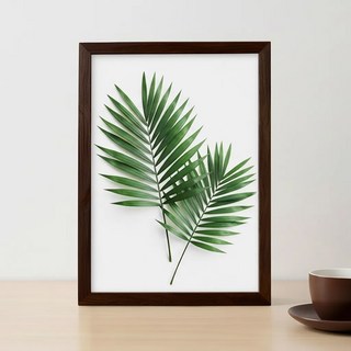 대한 탁상 벽걸이 베이직 인테리어 A4 액자프레임, 1개, 우드 다크브라운