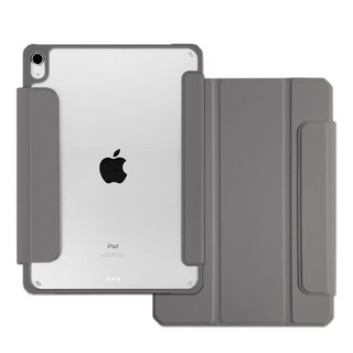 RhinoFit Clearshield 扣環可拆卸平板電腦保護套 摩卡灰, 1個, iPad Air 4/5/6/7代/Air 11 (M2/M3)