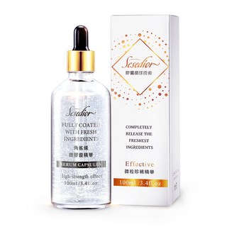 Sesedior 希希娣兒 台灣公司貨 微粒珍稀精華系列 角鯊烯微膠囊精華 潤澤修復, 100ml, 1瓶