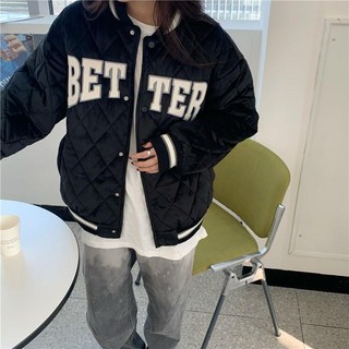 I'M MONG 女款 Porter 菱格紋棒球外套