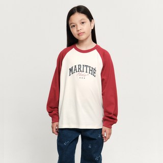 MaritheFrancoisGirbaud 兒童撞色插肩袖長袖T恤