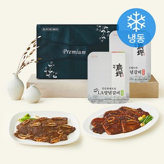 광평 김인복셰프의 광평 LA 양념갈비 보통맛 500g + 매운맛 500g 세트 1호 (냉동), 1세트