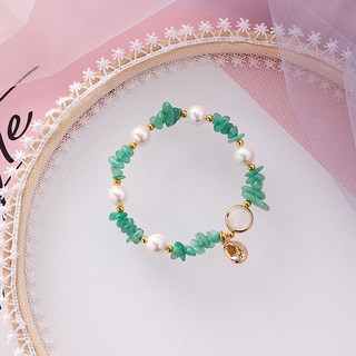不規則玉石珍珠造型手鍊
