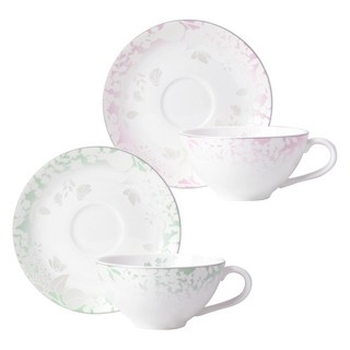 韓國陶瓷 My Wedding 雙人咖啡杯組, 2入, 白色