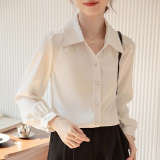 LUNA GIRL 女款Poen翻領襯衫 L24SPBL010201