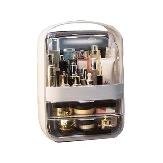 Full-Covered 化妝品收納盒 白色 超大款, 1個