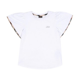 닥스키즈 여아용 체크배색 베이직 티셔츠 DSM11TR61M