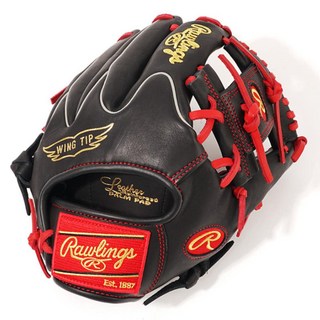 Rawlings HOH 特別訂製 右投用 GH4WXHD205W-2-B-SC, 1個, 黑色+猩紅色