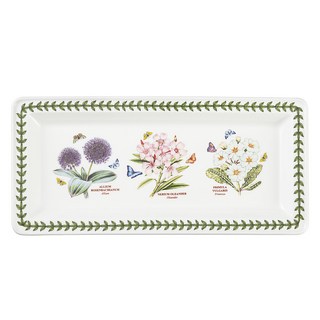 Portmeirion Botanic Garden 長方形盤 混和色, 1個, 花卉 白色