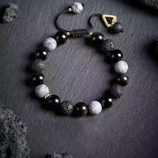 Buddhabest 實現願望黑曜石日常念珠手鍊