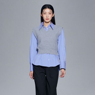 MIXXO 女款V領紋理背心