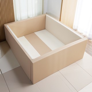 도담도담 나린 유아범퍼침대, 베이지 + 아이보리